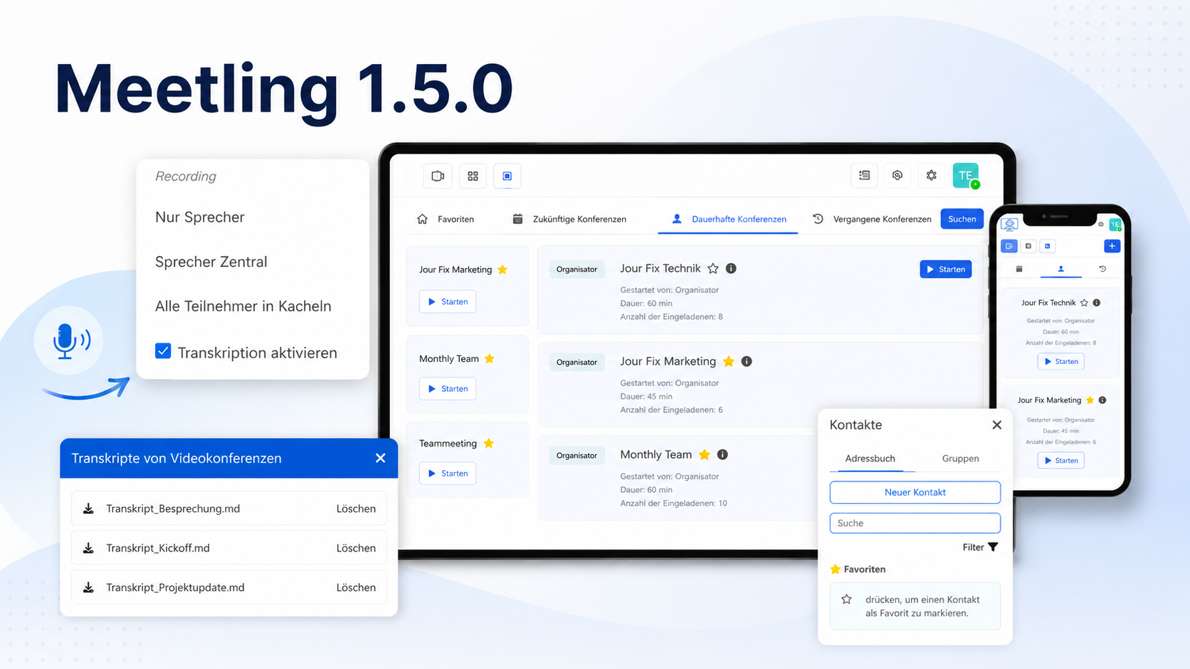 Headerbild zum Release von Meetling 1.5.0