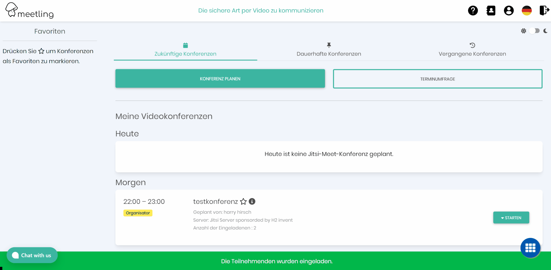 Wie kann ich die Einladungsemail erneut versenden?