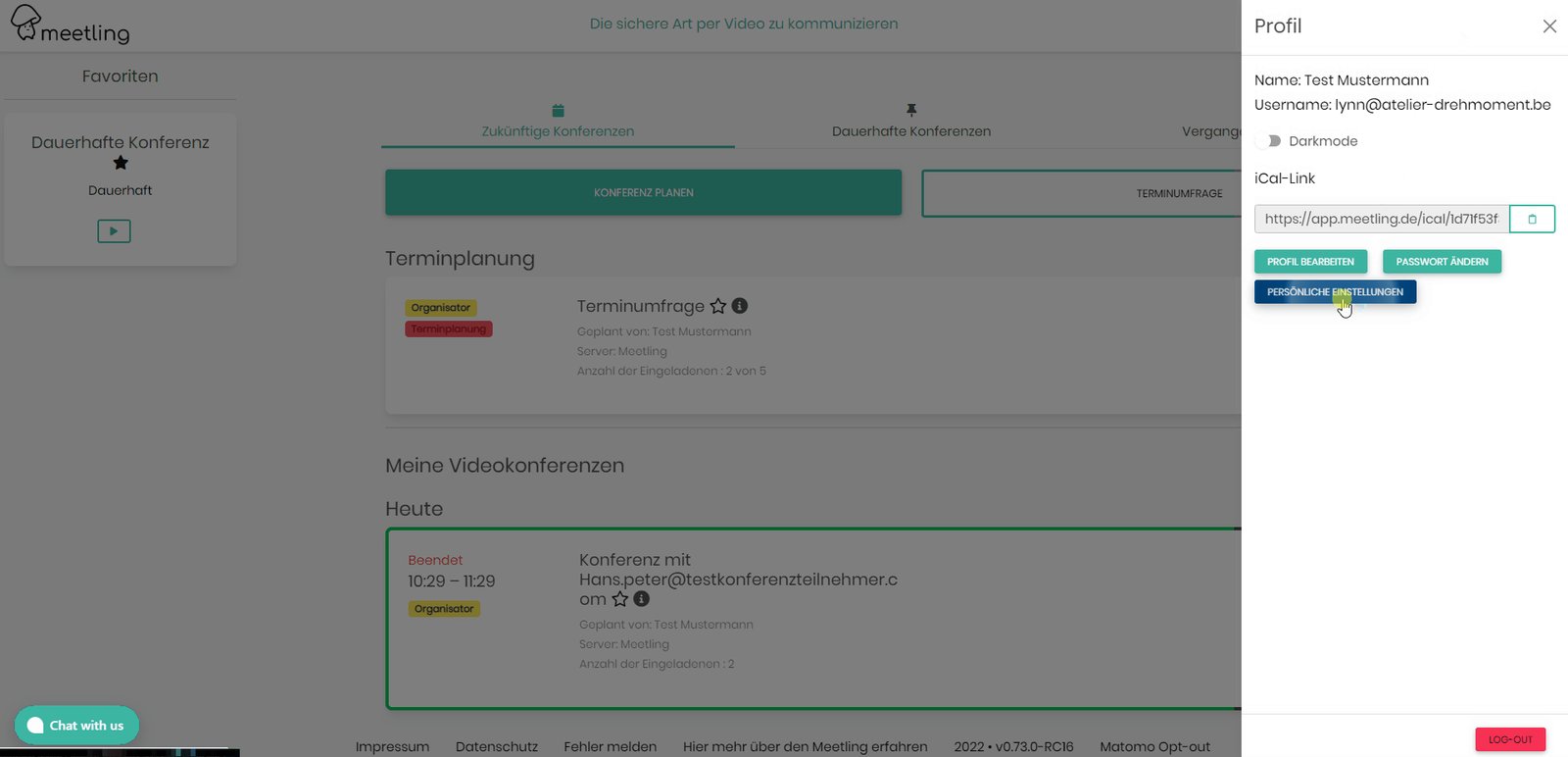 Wie ändert man das Profilbild und den Nutzernamen?